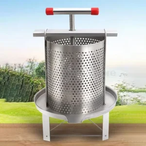 10L Stainless Steel Honey Press Machine Professional Beekeeping Equipment Wax Extractor With Filter Net for Home Beekeepers